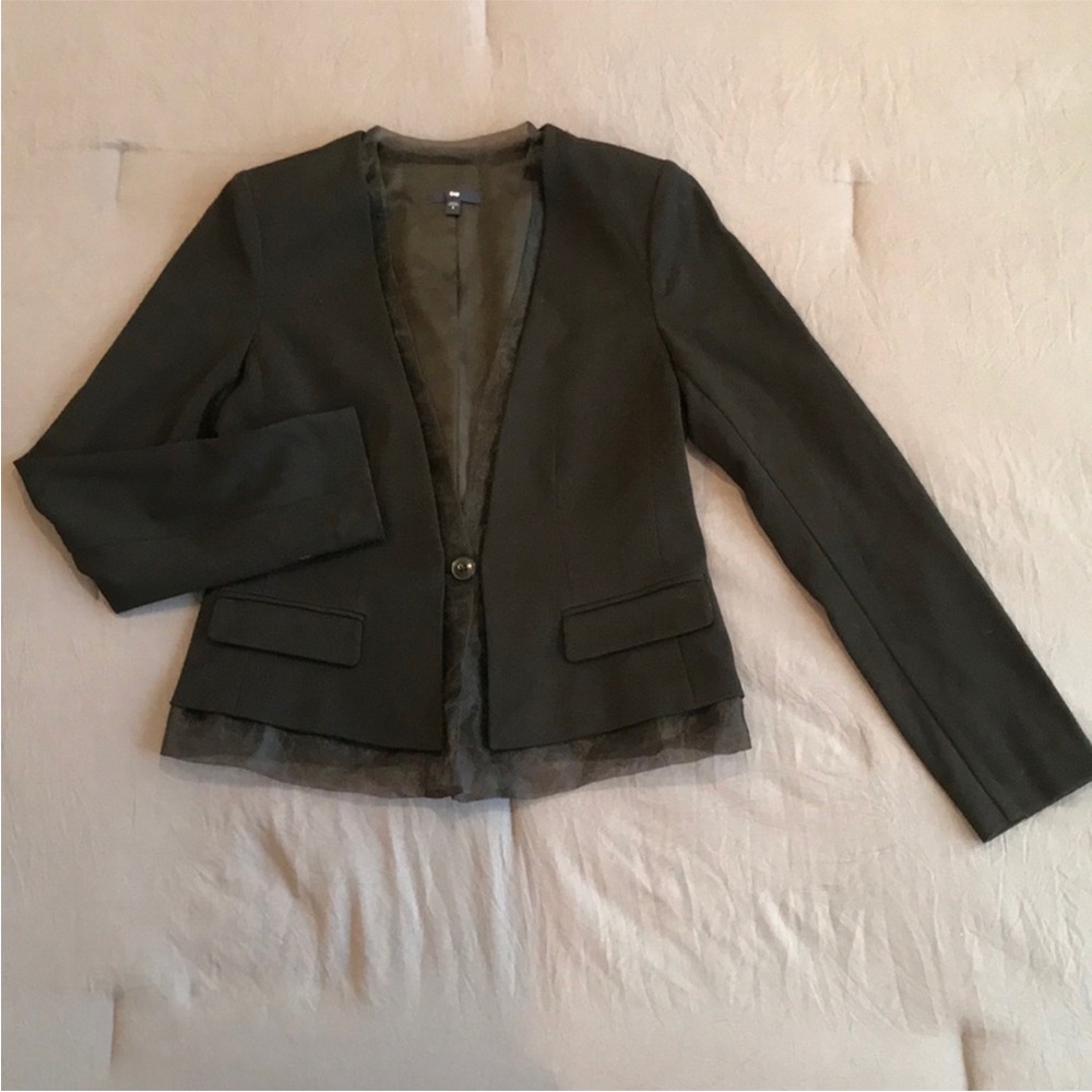 GAP Blazer with Sheer Edges - Picture 2 of 5